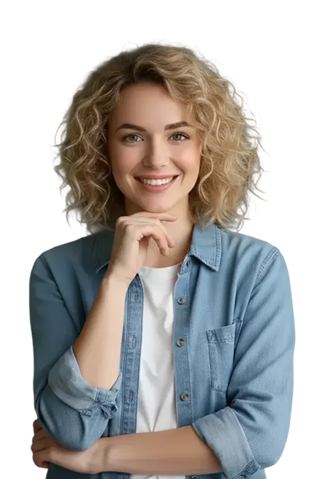 Portrait d'un client satisfait souriant